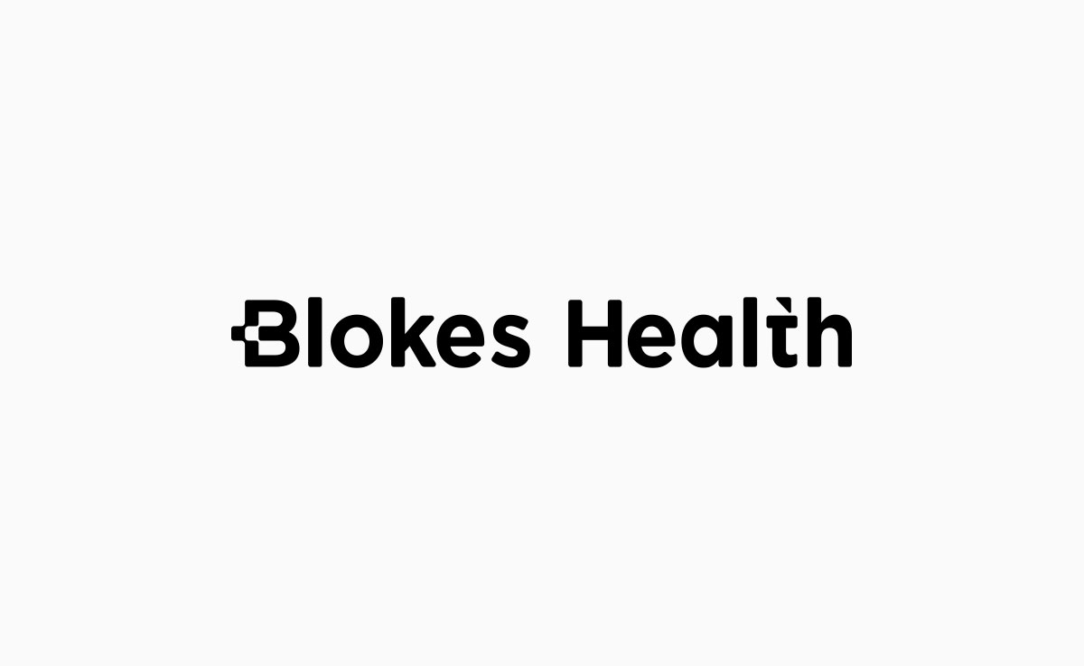 Blokes Health black and white logo
