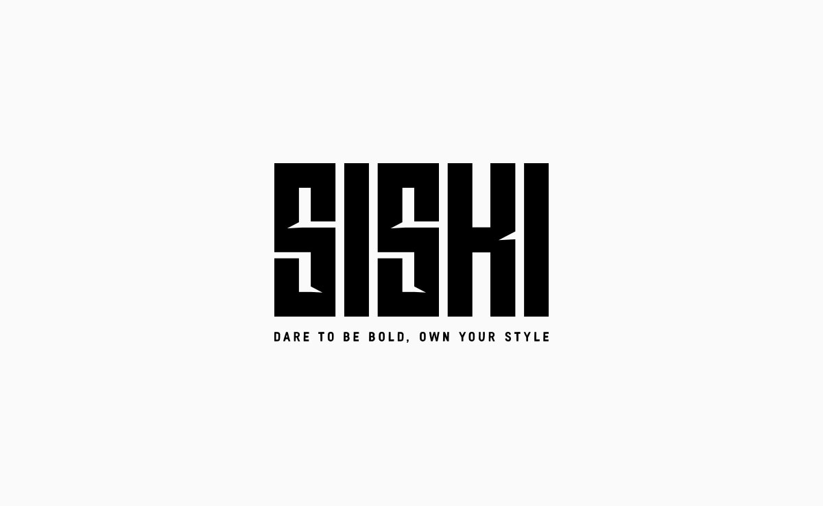 Siski Activewear black and white logo
