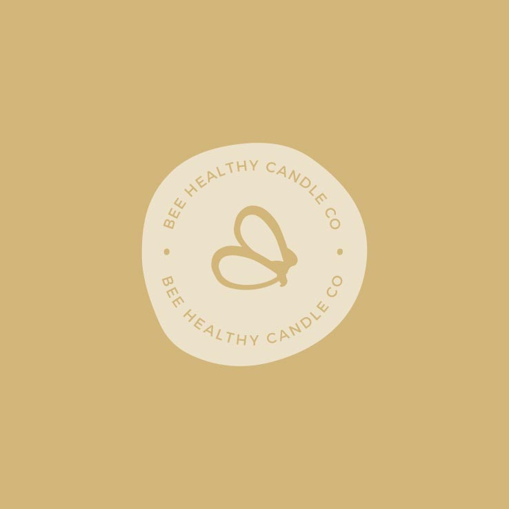 BeeHealthy_Project-Gallery_3 Bee Healthy Candle Co brand mark background